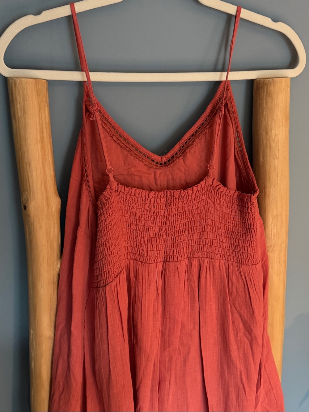 House of Harlow Harlow Eyelet Slip Dress with Ruffle Hem - Picture 3 of 6